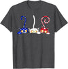 Cat 4th Of July Shirt - Palette&Co Cat 4th of July American Flag Red White Blue Women Kids T-Shirt - Dark Heather Grey