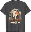 Creative Hereford Pig Designs I Love My Hereford Pig T-Shirt - Dark Heather Grey