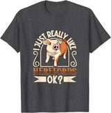 Creative Hereford Pig Designs I Love My Hereford Pig T-Shirt - Dark Heather Grey