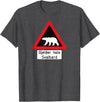 Svalbard T-Shirt Co. Svalbard T Shirt Polar Bear Sign Gjelder hele Norway T-Shirt T-Shirt - Dark Heather Grey