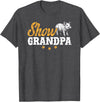 Pig Show Grandpa Father's Day Pig Show Grandpa Pig Show Grandfather T-Shirt - Dark Heather Grey