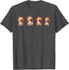 Hamsters Playing The Violin Girl Women Hamster Lover T-Shirt - Dark Heather Grey