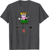 FUN DANCING ANIMALS GIFT T-SHIRTS Hawaiian Hula Dancing Cow, Funny Gift T Shirt, Dk T-Shirt - Dark Heather Grey