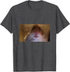 Funny Dank Meme Hamster Staring Front Camera Internet Gift T-Shirt - Dark Heather Grey