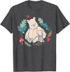 Disney Winnie The Pooh Classic Illustration Piglet and Pooh T-Shirt - Dark Heather Grey