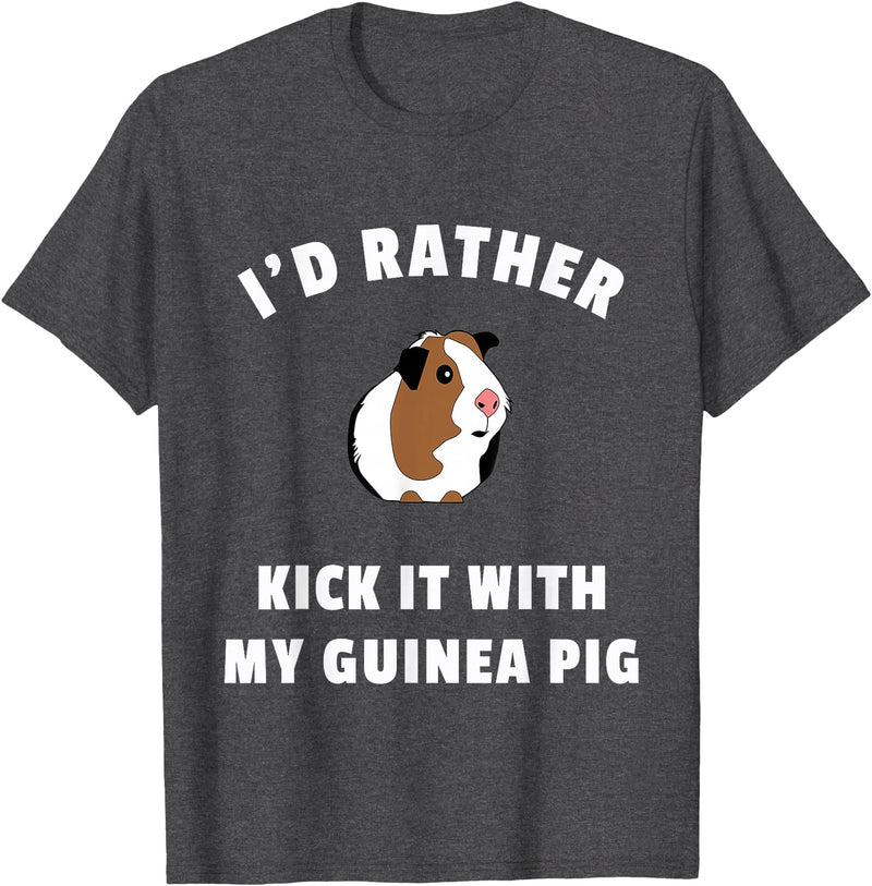 Guinea Pig Accessories & Shirts Funny Guinea Pig Tshirt - Gift for Guinea Pig Owner - Dark Heather Grey