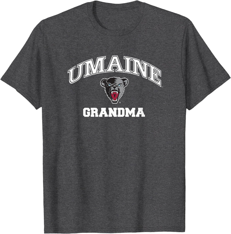 Campus Lab University of Maine Black Bears Grandma T-Shirt - Dark Heather Grey