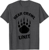 Food Sweat and Beers Bear Crawl Unit T Shirt T-Shirt - Dark Heather Grey