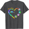 Love Heart Pride Mama Bear T-Shirt - Dark Heather Grey