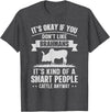 Funny Brahmans Gift for Men & Rancher Smart People Cattle Farmer - Cow Breeds Brahmans T-Shirt - Dark Heather Grey