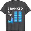 I Ranked Up To 11 Birthday Video Game Llama Piñata Birthday T-Shirt - Dark Heather Grey