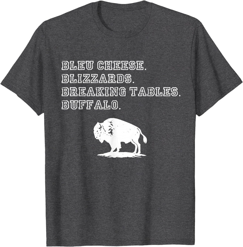 716 Buffalo New York Pride NY Food Souvenirs The Best of Buffalo New York Souvenir Shop T-Shirt - Dark Heather Grey
