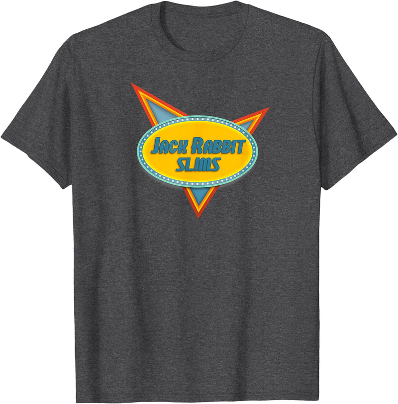 Jack Rabbit Slims - Vintage Retro Movie T-Shirt (Black) in Dark Heather Grey