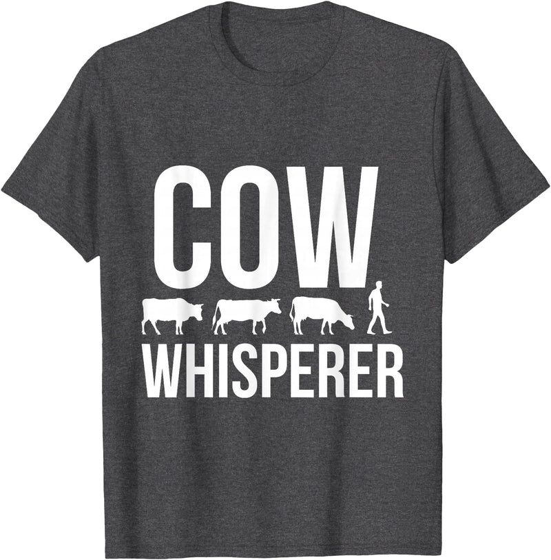 Cow whisperer shirt T-Shirt - Dark Heather Grey