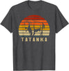 Retro Vintage American Buffalo Tatanka Animal Gift T Shirt T-Shirt - Dark Heather Grey