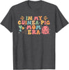 In My Guinea Pig Mom Era Funny Groovy Guinea Pig Mothers Day T-Shirt - Dark Heather Grey