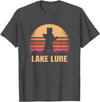 Lake Lure North Carolina Vintage NC Retro 80s Co. Lake Lure North Carolina Vintage Bear NC Distressed 80s T-Shirt - Dark Heather Grey