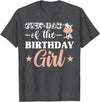 Farm Birthday Girl Decorations & Supplies Step-Dad Of The Birthday Girl Shirt, Cow Family Matching T-Shirt - Dark Heather