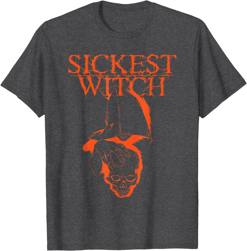 Severed Books Sickest Witch, Hayride - Classic Logo T-Shirt - Dark Heather Grey
