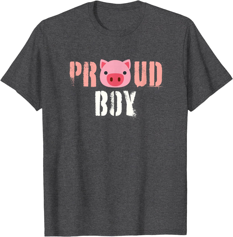 Funny Gay Leather Lover Men's Oink Pig Play Gay Daddy & Pig Boy Bear Gay Fetish LGBTQ Pride T-Shirt - Dark Heather Grey