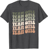 Groovy Bears Designs Team Otis Fat Bear Week Octobear Groovy Style Graphic 480 T-Shirt - Dark Heather Grey