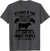 Funny Dexters Gift for Men & Rancher Smart People Cattle Farmer - Cow Breed Dexters T-Shirt - Dark Heather Grey