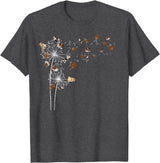 Guinea Pig Lover Animal Pet Gift Animal Lovers Rodent Dandelion Guinea Pig T-Shirt - Dark Heather Grey