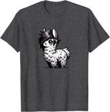 Emo Llama Tees Cute Emo Llama Kawaii Kids Boys Girls T-Shirt - Dark Heather Grey