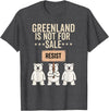 Greenland is not for sale Merch Greenland is not for Sale Polar Bear Greenland Support Prote T-Shirt - Dark Heather Grey