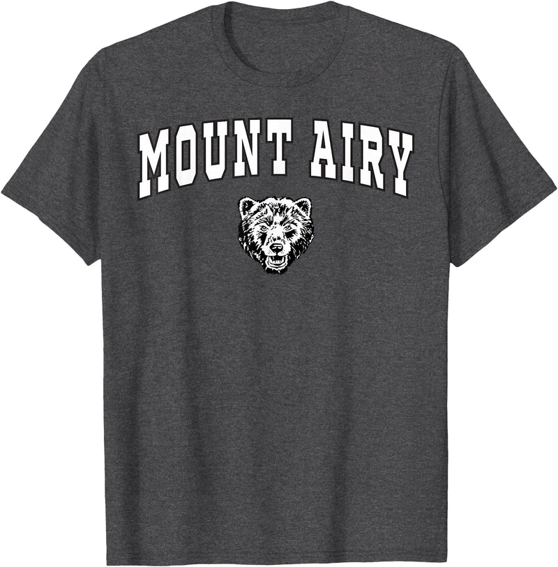 Official High School Fan Gear Mount Airy High School Granite Bears T-Shirt C2 T-Shirt - Dark Heather Grey