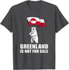 Greenland is not for sale shirt for men and women Greenland Not for Sale Greenland Flag Bear Greenlanders T-Shirt - Dark Heather Grey
