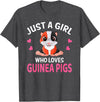 Sweet Guinea Pig I Women Guinea Pig Just A Girl Who Loves Guinea Pigs I Girl Guinea Pig T-Shirt - Dark Heather Grey
