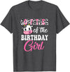 Vintage Retro Birthday Godfather Of The Birthday Girl Farm Cow 1St Birthday Girl T-Shirt - Dark Heather Grey