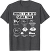 Cow Crop Farm Gift Field Tractor Farmer Ranch Things I do in my spare Time Cow Harvest Farming Barn Cattle T-Shirt - Dark