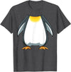 HalloweenCentre Co. Funny Penguin Costume Penguin Body Headless Penguin Costume T-Shirt - Dark Heather Grey