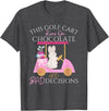 Golf Golfer Easter Eggs Bunny Rabbit Golf Cart Matching T-Shirt in Dark Heather Grey