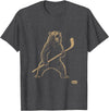 Funny Polar Bear Hockey Player Fans Ice Lover Funny Polar Bear Playing Ice Hockey Sports Lover Player T-Shirt - Dark Heather Grey