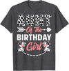 Funny Cow Birthday Family Matching Tee Aunt Of The Birthday Girl Cow Birthday Farm Animal T-Shirt - Dark Heather Grey
