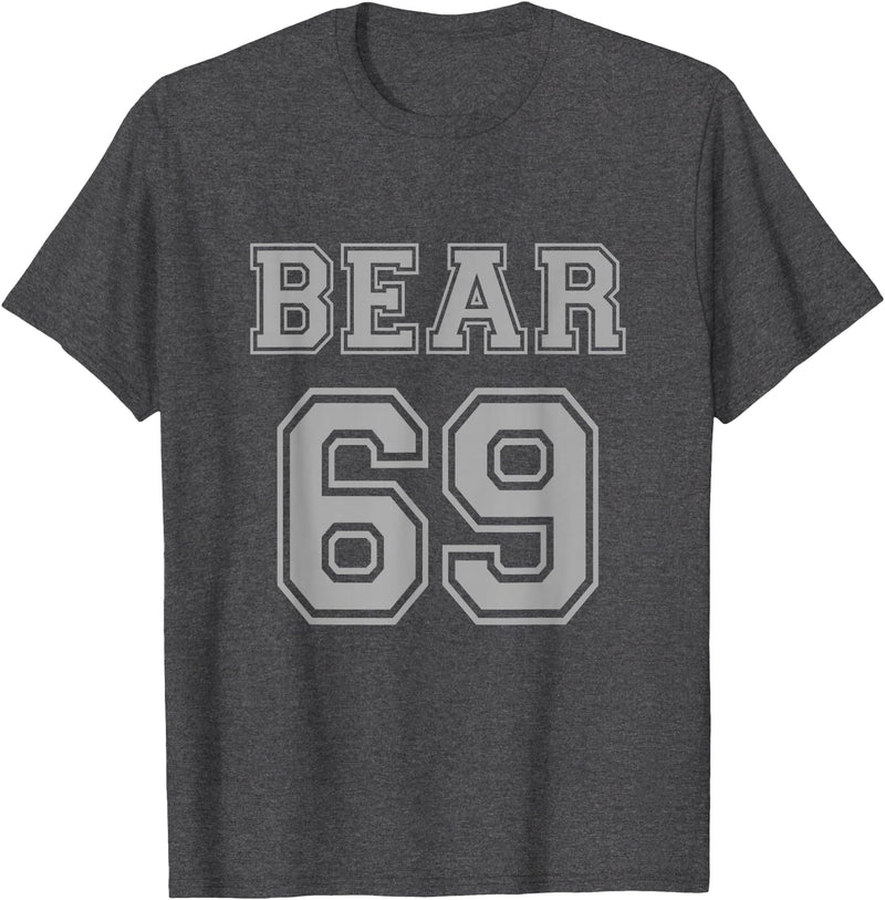 BearWoof Cool Gay Bear Pride Bear 69 T-Shirt - Dark Heather Grey
