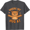 Where My Hug At Co. Where My Hug at Bear Hug Graphic T-Shirt - Dark Heather Grey