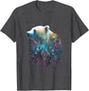 Colorful animal designs animal fans gift ideas Polar Bear Colorful Color Arctic Snow Polar Bear Bear Lover T-Shirt - Dark Heather Grey