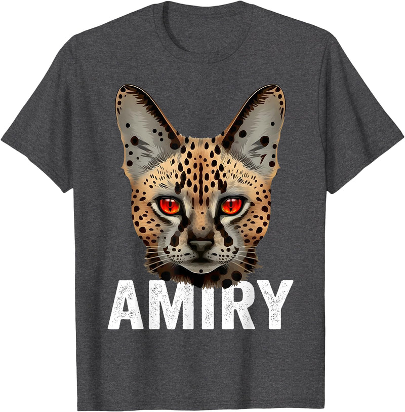 Mountain Lion Wild Serval Cat Shirts Mountain Lion Ohio Wild Cat Amiry Serval Cat T-Shirt - Dark Heather Grey