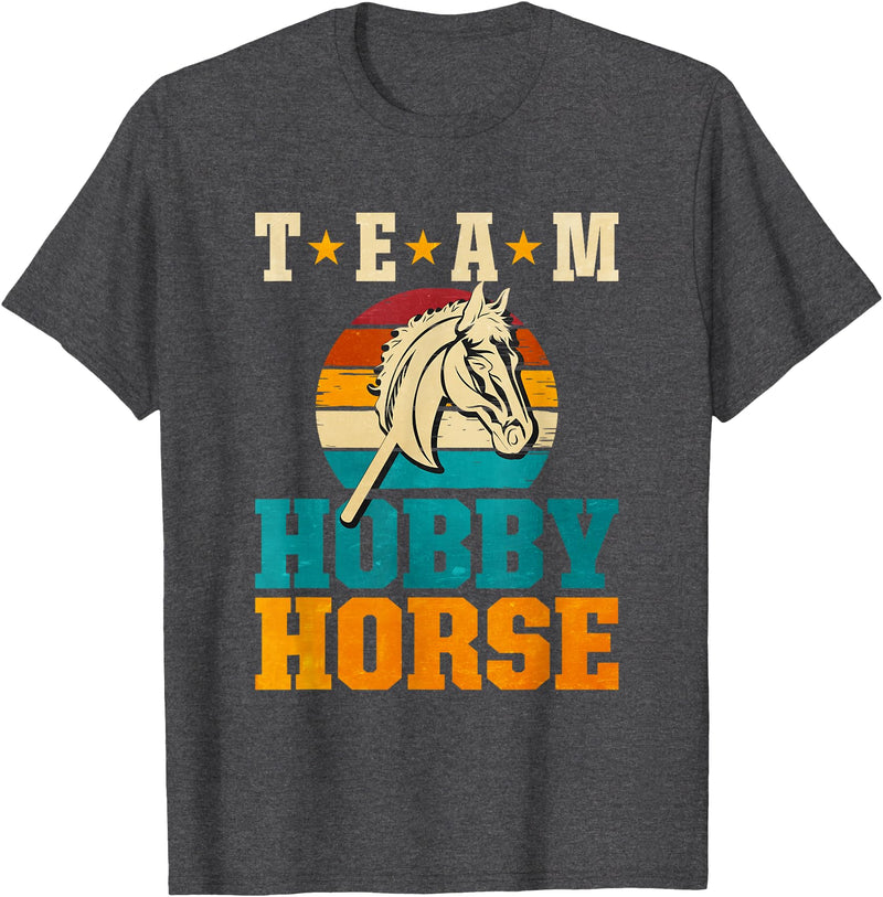Hobby Horsing Team Hobby Horse T-Shirt - Dark Heather Grey