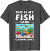 Aquarium Lovers Fish Tank Apparel Co. This Is My Fish Tank Cleaning Shirt Funny Aquarium Fish T-Shirt - Dark Heather Grey