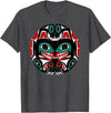Tribal America Alaska Native American Art Tlingit Eagle Tribal Bear Clan T-Shirt - Dark Heather Grey