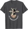 Outstanding in the Field Just Anudder Day in Paradise Funny Cow Farmer Dairy T-Shirt - Dark Heather Grey