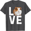 Guinea Pig Gift Guinea Pig Accessories & Stuff Cool Guinea Pig Art for Men Women Cavy Pet Guinea Pig Lover T-Shirt - Dark Heather Grey