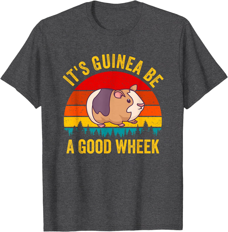 Funny Guinea Pig Clothing It's Guinea Be a Good Wheek Guinea Pig Piggy Gift T-Shirt - Dark Heather Grey