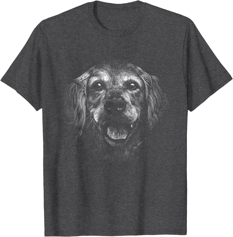 Retriever Dog Pet T-Shirt - Dark Heather Grey