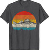 We Love Walleye Fishing Walleye Vintage Fishing Men Zander Fish T-Shirt - Dark Heather Grey